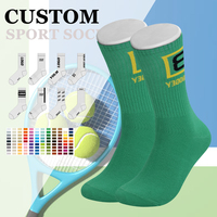 Chaussettes de sport personnalisées avec logo, chaussettes de sport pour hommes personnalisées, chaussettes athlétiques en coton au design personnalisé