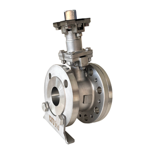 Langlebiger, hart versiegelter, schräger Kugel hahn, pneumatischer Antrieb für Gas mit hohem SS316-Material ANSI Standard OEM - Product Image 6