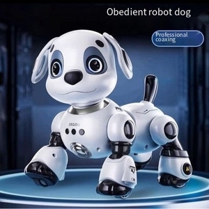 Chien <span class=keywords><strong>robot</strong></span> intelligent, jouet pour enfants, éducatif, pour garçons, bébés, filles - Électrique, télécommandé, peut marcher et aboyer, 6 robots - Product Image 1