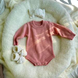 Set Rajutan Bayi, Sweater Rajut Tebal Panjang, Kupluk Bayi Baru Lahir, Pakaian Rajut Anak, Celana, Pakaian Musim Dingin, Set Sepatu Bayi - Product Image 4