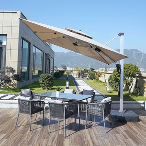 <span class=keywords><strong>Parasol</strong></span> de plage manuel de style romain avec cadre en aluminium robuste et <span class=keywords><strong>protection</strong></span> solaire imperméable <span class=keywords><strong>pour</strong></span> usage extérieur - Product Image 6