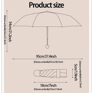 1 paraguas de sol compacto y ligero para mujer con protección UV, paraguas plegable de doble propósito en forma de cápsula - Product Image 6