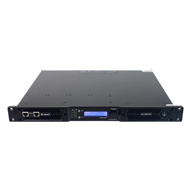 D41500 Amplifier Dante Class d Networked DSP Amplifier 1500 Watts Amplifier for Passive Speakers