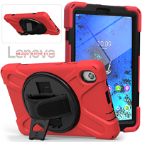 Fabrika fiyat Tablet kılıfı Lenovo Tab M8 için 8 inç 2020 TB-8705F 8705N 360 dönen Kickstand ve el kayışı omuz askısı ile