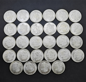 UNC 28 pièces 1878P-1921P Pièces commémoratives de dollars Morgan des États-Unis, cadeaux, décoration de la maison - Product Image 1