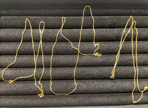 Colar de Corrente Italiana em Ouro Maciço 18K AU750, Modelo Trigo Quadrado, Joia de Ouro Genuíno, Atacado - Product Image 3