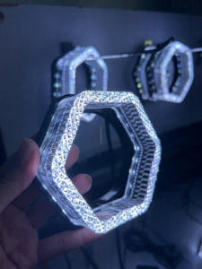 1.5 인치 2.5 인치 3.0 인치 WRGB 색상 앱 제어 5D 크리스탈 다이아몬드 천사 눈 프로젝터 렌즈 슈라우드 커버 LED 헤일로 링 - Product Image 2