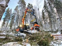 Tête de déboisement durable pour abatteuse d'arbres, haute précision, pour l'exploitation forestière individuelle et la récolte du bois