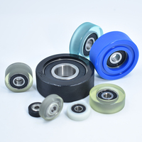 Poulie en plastique polyuréthane 5x5x20mm Roue à roulettes avec roulement pour porte de douche coulissante PU62520-5 Roues à roulettes en PU