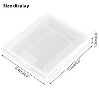 Étui de rangement en plastique pour cartouche de jeu GBC étui de protection pour GBP housse de protection pour carte de jeu GameBoy boîte de rangement en cristal