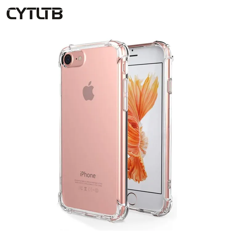 For iPhone SE 2020 Case, CYTLTB Crystal Clear Shock Bumper Soft TPU Cover Case For iPhone SE 2nd generation