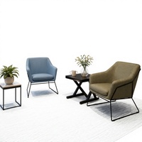 Fauteuil d'appoint moderne, fauteuil de détente rembourré pour salon, appartement, balcon, espace de repos intérieur