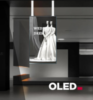 Layar OLED 55-inci Resolusi 1920x1080 Mendukung Android Windows Layar Sentuh Video Wall Lift Kaca Tempered Berdiri di Lantai