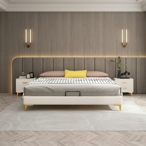<span class=keywords><strong>Lit</strong></span> Tatami Japonais Extra-Large 200x200 pour Hôtels et Villas : Tête de <span class=keywords><strong>Lit</strong></span>, <span class=keywords><strong>Cadre</strong></span> de Meuble d'Hôtel Moderne, Meubles de Chambre à Coucher - Product Image 1