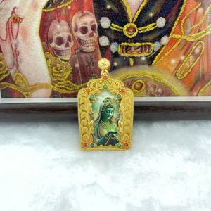 ผู้ผลิตขายส่งจี้พระพุทธรูปแบบกล่องธังก้า พร้อมสร้อยคอ - Product Image 2