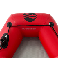 Bateau de pêche gonflable pliable Hailebao en PVC, stable, à fond rigide et épaissi, pour 2 personnes, idéal pour le surf et la plongée