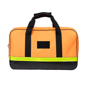Kit d'urgence incendie en tissu Oxford orange, équipement de sécurité réfléchissant, sac de survie de qualité industrielle - Product Image 1