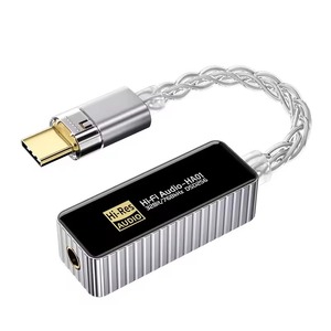 Amplificador de Auriculares DAC USB C a Conector de 3.5mm, Adaptador de Interfaz de Audio Tipo C, Dongle DAC 32Bit DSD256 - Product Image 1