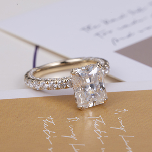 Anello <span class=keywords><strong>Solitario</strong></span> Messi MS-769 in Oro 18k per Donna, Gioiello Delicato con Moissanite da <span class=keywords><strong>1</strong></span> Carato - Product Image 5