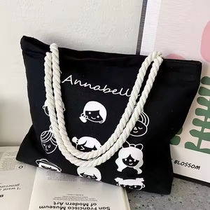 Borsa a Mano Casual da Donna con Stampa Cartoon, Borsa Tote alla Moda di Grande Capacità con Manico Lungo - Product Image 3