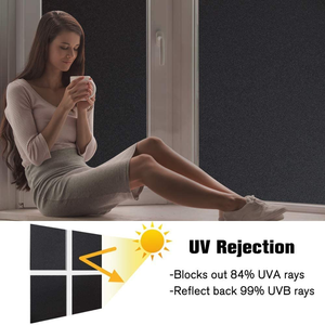 <span class=keywords><strong>Solax</strong></span> marque 1.52*30m 0% VLT PET fenêtre verre Film teinté résistant à la chaleur uv rejet pare-soleil film rouleau black out film - Product Image 3