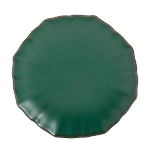 Sous-verre en céramique vert foncé, tapis rond isolant thermiquement pour accessoire de cérémonie du thé Dehua - Product Image 5