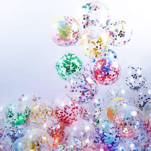 <span class=keywords><strong>Palloncini</strong></span> in Lattice Trasparenti con Coriandoli Metallici <span class=keywords><strong>Dorati</strong></span>, Rossi, Blu e Argento, Vendita all'Ingrosso - Product Image 3