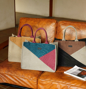 Sac fourre-tout 100% coton naturel, tissu vierge, sac de shopping en toile de coton fait main avec logo personnalisé - Product Image 5