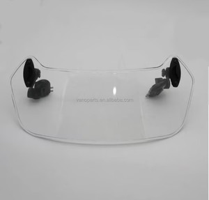 Extensión Universal para Parabrisas de Motocicleta WANOU, Deflector de Viento Transparente Ajustable con Clip - Product Image 3