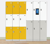 Casiers intelligents en ABS Armoire intelligente en plastique Durable Fitness Imperméable pour les armoires de rangement de bain de natation