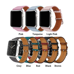 Smart Montre En Cuir Véritable Sangles Bandes Pour Cuir <span class=keywords><strong>Bracelet</strong></span> Montre <span class=keywords><strong>Apple</strong></span> 38mm 42mm <span class=keywords><strong>Adaptateur</strong></span> - Product Image 2