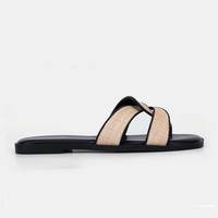 Chrisbella Fournisseur Chaussures de Marque Sandales d'Été Personnalisées Chaussons Tendance pour Femmes Sandales Plates pour Femmes