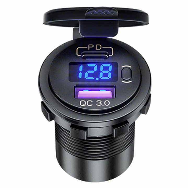 12V PD QC3.0 Fast Charge USB outlet Quick Charge 3.0 Dual USB Car