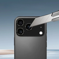 Protecteur d'objectif d'appareil photo en métal pour iPhone 17 Pro Max, étui à anneau d'objectif d'appareil photo en aluminium, verre pour iPhone 17 Air 17 Pro