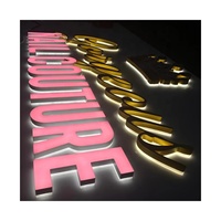 Enseignes électroniques lumineuses Lettres de canaux LED personnalisées Signalisation de magasin personnalisé 3d Acrylique Logo LED Panneau rétro-éclairé