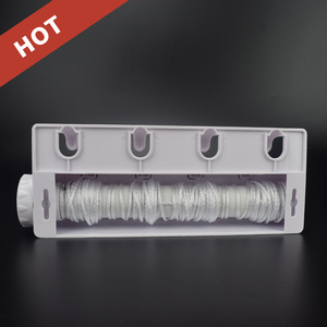 Sèche-<span class=keywords><strong>linge</strong></span> <span class=keywords><strong>mural</strong></span> rétractable moderne <span class=keywords><strong>à</strong></span> une seule ligne en aluminium ABS, 4 lignes, résistant au vent, multifonctionnel - Product Image 5