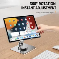 Support de tablette BONCARTECK MT134-2, rotatif à 360°, pliable, réglable, en acier carbone, pour iPhone iPad
