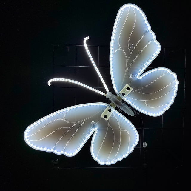 Led Stand Pendant Optional Decoration Dynamic Color Customizable Butterfly Light Fixture Butterfly Led Lights