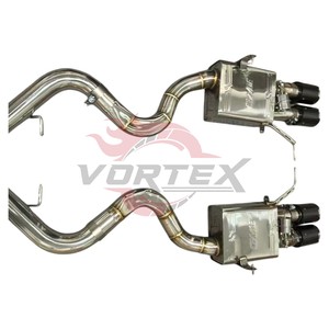 Sistema de escape Catback Valvetronic con tubo en X de acero inoxidable Vortex, compatible con BMW E90 M3, tubo de ajuste de rendimiento. - Product Image 5