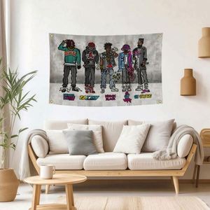 Factory Wholesale 3x5ft 90x150cm 100% Polyester Vivid Color Good Quality Custom <b>Flags</b> Banners Singer Fan <b>Flags</b> - Product Image 5