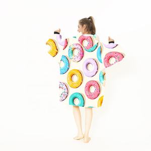 <span class=keywords><strong>Manta</strong></span> con capucha Oodie <span class=keywords><strong>personalizada</strong></span> profesional Diseño de fábrica <span class=keywords><strong>original</strong></span> Bolsillo gigante Mantas de lana de punto Snugge Coral Fleece - Product Image 5