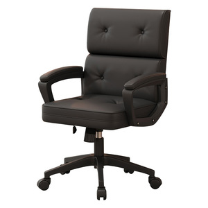 Sedia da Ufficio in Pelle Girevole all'Ingrosso, Design Moderno, Comoda per Lunghe Sedute, per Personale, Computer, Studio, Scrivania, Sala Conferenze - Product Image 1