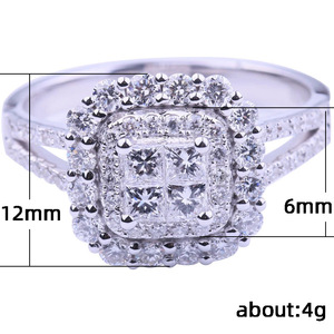 Anello da Donna Classico con Micro Pavé di Pietre, Elegante Ornamento Quotidiano per la Mano - Product Image 5