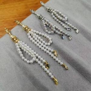 DIY Pearl Accessories S925 <b>Silver</b> Detachable Gold <b>Silver</b> Earnail Empty Support 9-10mm <b>Beads</b> Jewelry Findings Components 22501DIY - Product Image 1