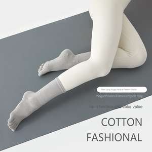 Wholesale Women Compression <b>Socks</b> with Grip Non-slip Long <b>Sports</b> Toe Calf Yoga Five Finger - Product Image 5