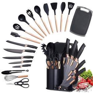 Silicone nhà bếp đồ dùng <span class=keywords><strong>Set</strong></span> với chủ Kitchen Knife <span class=keywords><strong>Set</strong></span> phụ kiện <span class=keywords><strong>Cookware</strong></span> <span class=keywords><strong>Set</strong></span> - Product Image 6