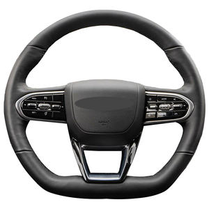 Housse de <span class=keywords><strong>volant</strong></span> de voiture en cuir microfibre cousu à la main de 38CM personnalisée Style populaire pour Chery Omoda <span class=keywords><strong>C5</strong></span> 5 FX 2022-2024 - Product Image 3