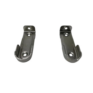 Metal Clothes Rail Clip Wall Mount Non Detachable Flange <b>Seat</b> Support Hardware Accessory - Product Image 1