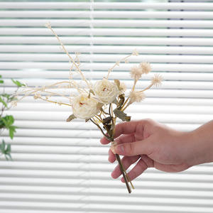 Küçük el kravat DIY çiçek iş otel sahne-ev konaklama dekorasyon için yapay çiçek buket - Product Image 6