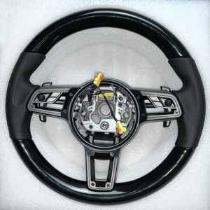 Customized Carbon Fiber Steering Wheel for Porsche 911 718 991 Cayenne Macan Boxster Panamera Old to New Aftermarket Retrofit - Product Image 2